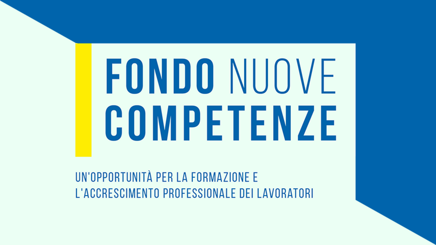 fondo nuove competenze